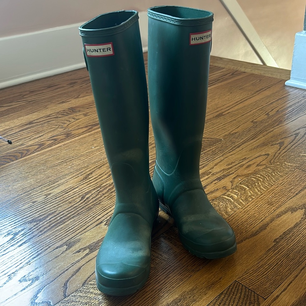 Hunter tall rain/outside/garden boots